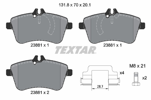 TEXTAR 2388101 Q+ set...