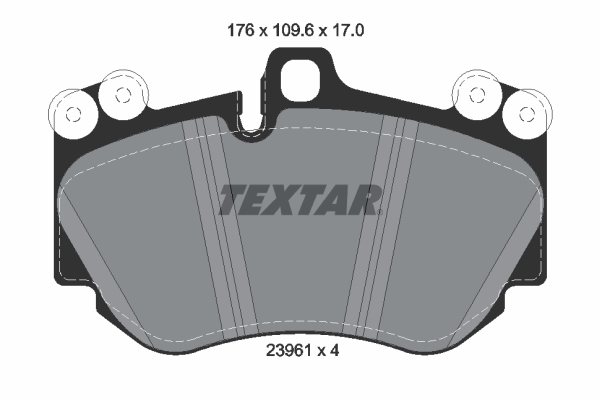 TEXTAR 2396101 Bremsbelagsatz, Scheibenbremse