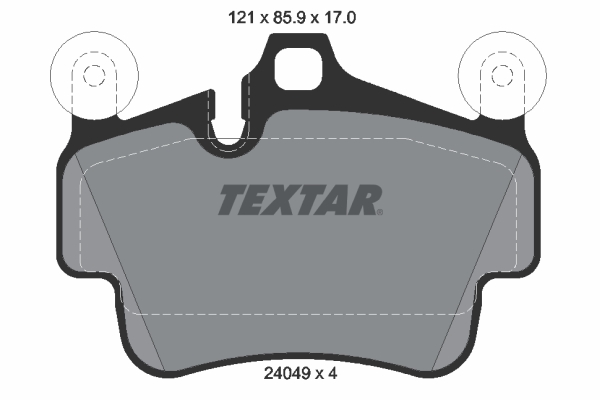 TEXTAR 2404903 Bremsbelagsatz, Scheibenbremse