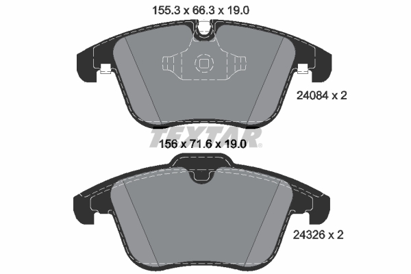 TEXTAR 2408401 Q+ Bremsbelagsatz, Scheibenbremse