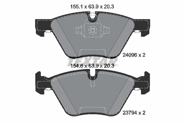 TEXTAR 2409681 epad Bremsbelagsatz, Scheibenbremse