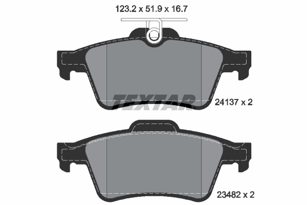 TEXTAR 2413781 epad Bremsbelagsatz, Scheibenbremse