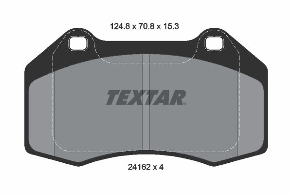 TEXTAR 2416201 Q+ Bremsbelagsatz, Scheibenbremse