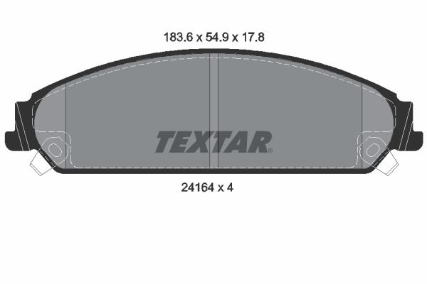 TEXTAR 2416401 Q+ Bremsbelagsatz, Scheibenbremse