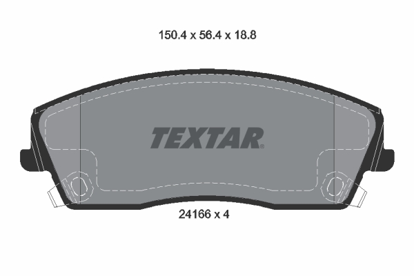 TEXTAR 2416601 Q+ Bremsbelagsatz, Scheibenbremse
