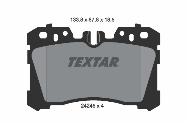 TEXTAR 2424501 Bremsbelagsatz, Scheibenbremse