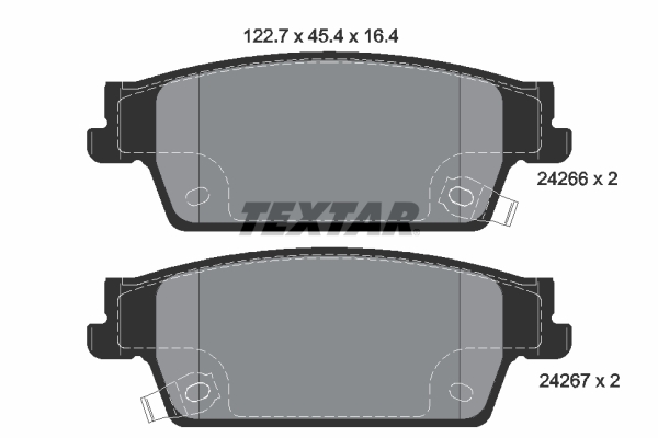 TEXTAR 2426601 Q+ Bremsbelagsatz, Scheibenbremse