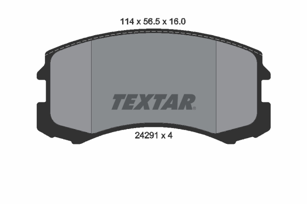 TEXTAR 2429101 Bremsbelagsatz, Scheibenbremse