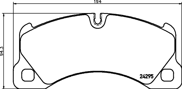 TEXTAR 2429501 Bremsbelagsatz, Scheibenbremse