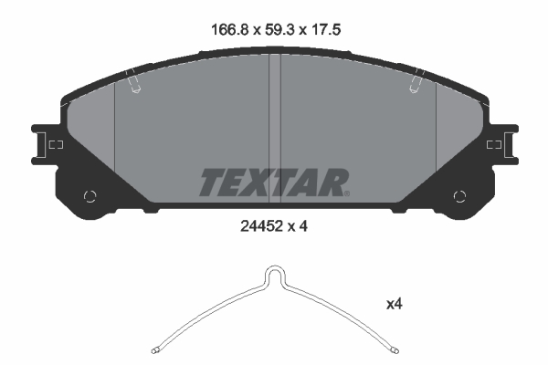 TEXTAR 2445201 комплект...