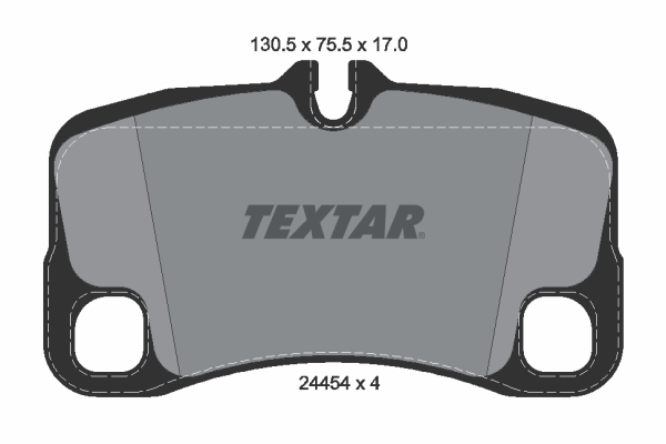 TEXTAR 2445403 Bremsbelagsatz, Scheibenbremse