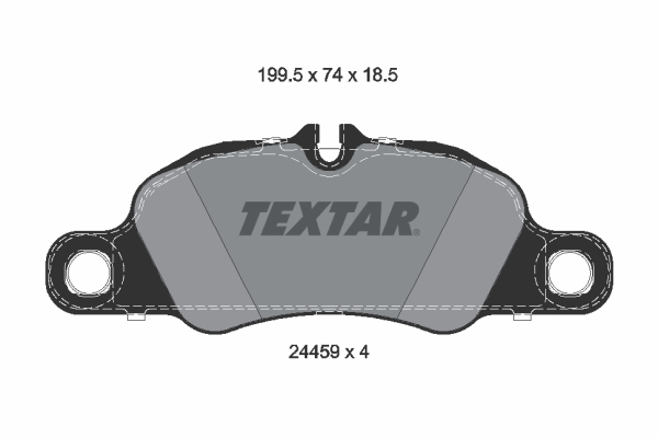 TEXTAR 2445902 Bremsbelagsatz, Scheibenbremse