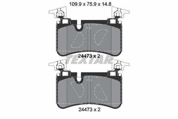 TEXTAR 2447301 Q+ Bremsbelagsatz, Scheibenbremse