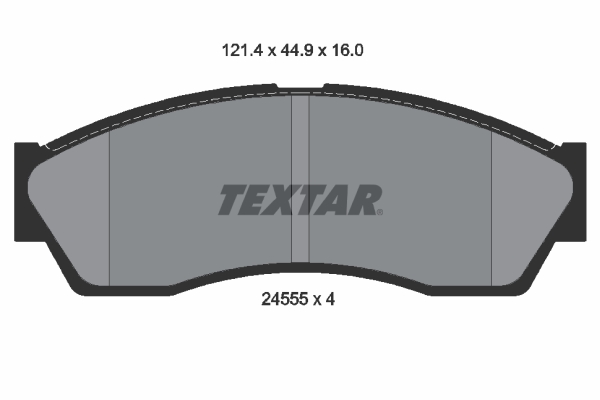 TEXTAR 2455501 Bremsbelagsatz, Scheibenbremse