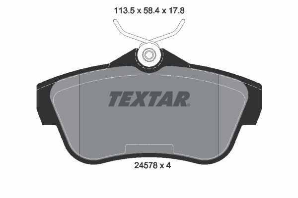 TEXTAR 2457803 Q+ Bremsbelagsatz, Scheibenbremse