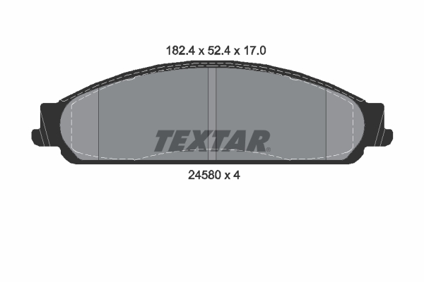 TEXTAR 2458002 Q+ Bremsbelagsatz, Scheibenbremse