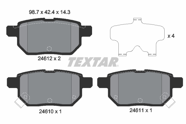 TEXTAR 2461001 Sada...