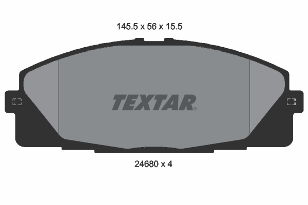 TEXTAR 2468001 Bremsbelagsatz, Scheibenbremse