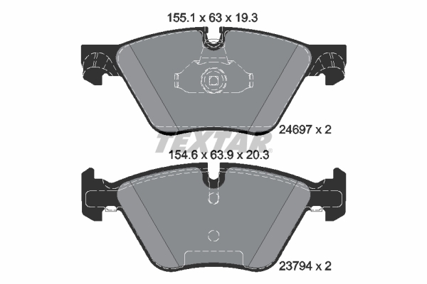 TEXTAR 2469781 epad Bremsbelagsatz, Scheibenbremse