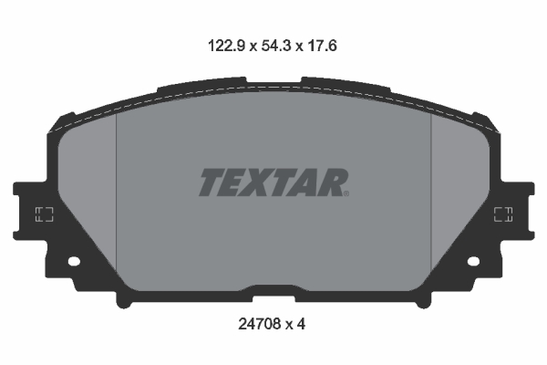 TEXTAR 2470801 Bremsbelagsatz, Scheibenbremse