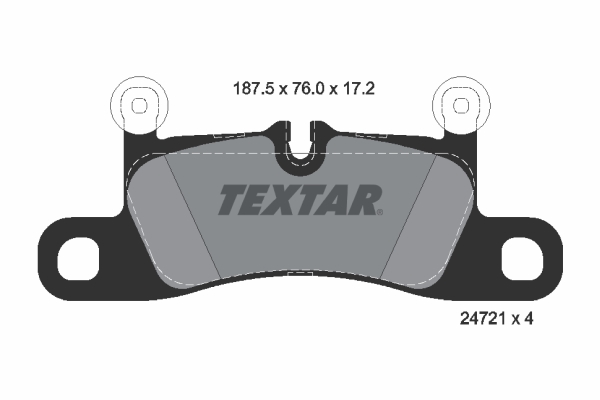 TEXTAR 2472101 set placute...