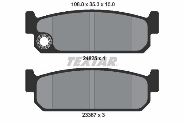 TEXTAR 2482501 Bremsbelagsatz, Scheibenbremse