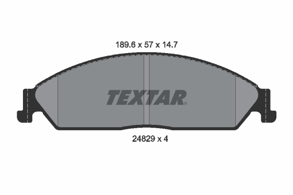 TEXTAR 2482901 Bremsbelagsatz, Scheibenbremse