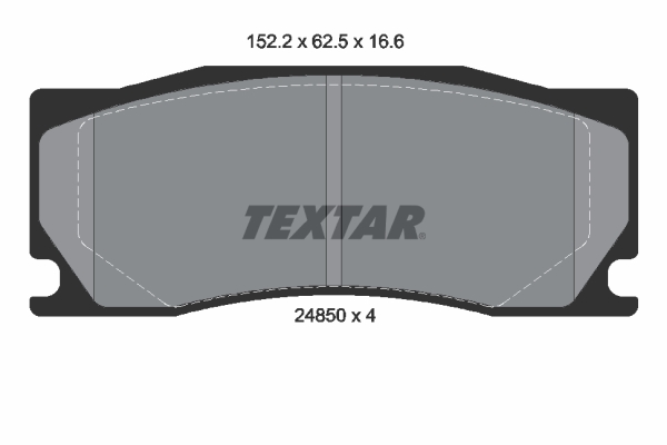 TEXTAR 2485001 Q+ Bremsbelagsatz, Scheibenbremse