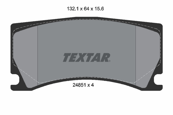 TEXTAR 2485101 Q+ Bremsbelagsatz, Scheibenbremse