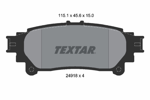 TEXTAR 2491801 Bremsbelagsatz, Scheibenbremse