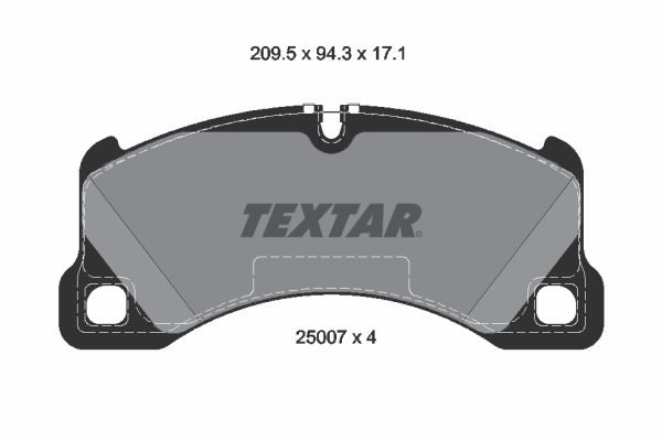 TEXTAR 2500703 Bremsbelagsatz, Scheibenbremse