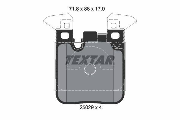 TEXTAR 2502902 Q+ Bremsbelagsatz, Scheibenbremse