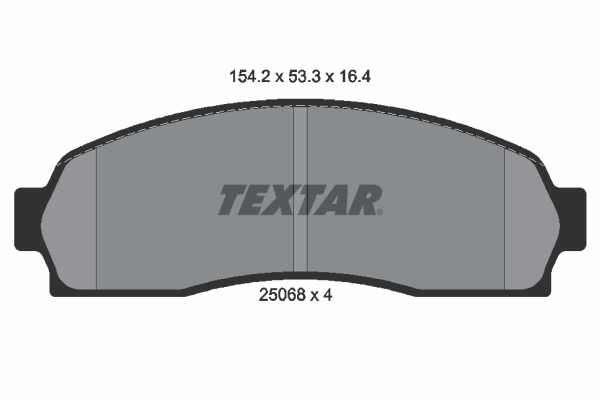 TEXTAR 2506801 Bremsbelagsatz, Scheibenbremse