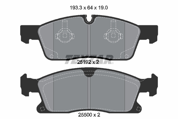TEXTAR 2519201 Q+ Bremsbelagsatz, Scheibenbremse