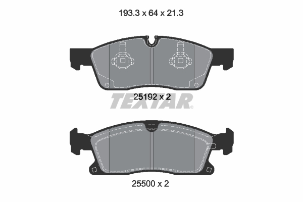 TEXTAR 2519202 Q+ Bremsbelagsatz, Scheibenbremse