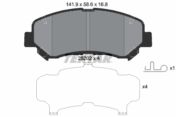 TEXTAR 2520201 set placute...