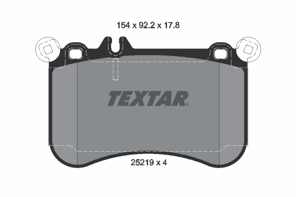 TEXTAR 2521901 Q+ Bremsbelagsatz, Scheibenbremse