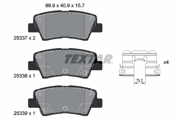 TEXTAR 2533709 комплект...