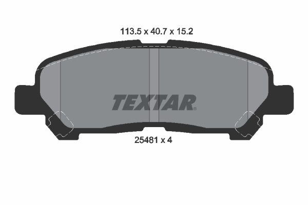 TEXTAR 2548101 Bremsbelagsatz, Scheibenbremse