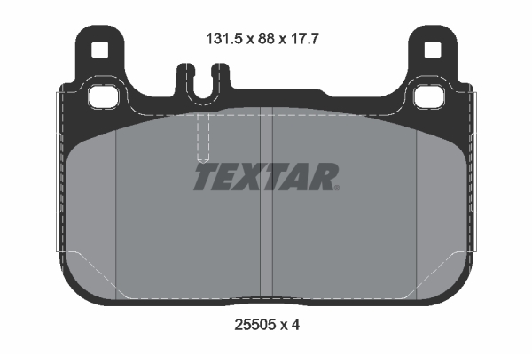 TEXTAR 2550501 Q+ Bremsbelagsatz, Scheibenbremse