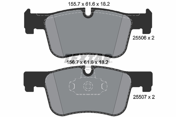 TEXTAR 2550601 Q+ Bremsbelagsatz, Scheibenbremse