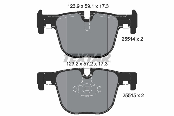 TEXTAR 2551401 Q+ Bremsbelagsatz, Scheibenbremse