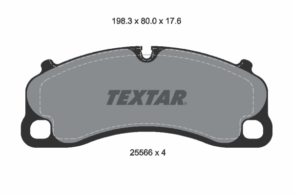 TEXTAR 2556601 Bremsbelagsatz, Scheibenbremse