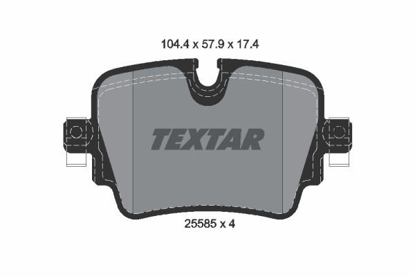 TEXTAR 2558501 Q+ Bremsbelagsatz, Scheibenbremse