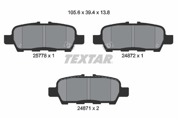 TEXTAR 2577801 set placute...