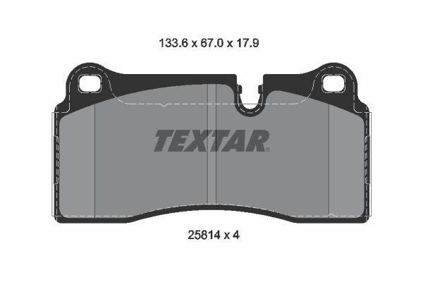TEXTAR 2581401 Q+ Bremsbelagsatz, Scheibenbremse