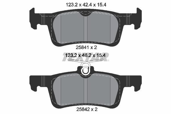 TEXTAR 2584101 Q+ Bremsbelagsatz, Scheibenbremse