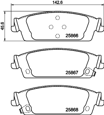 TEXTAR 2586602 Q+ Bremsbelagsatz, Scheibenbremse