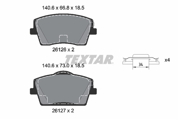 TEXTAR 2612601 Kit...