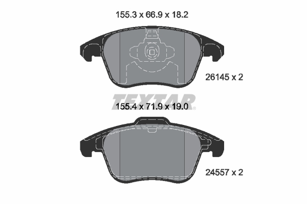 TEXTAR 2614501 set placute...